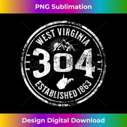 west virginia map 304 home vintage - special edition sublimation png file