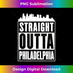 straight outta philadelphia philly t-shirt city silhouette - aesthetic sublimation digital file