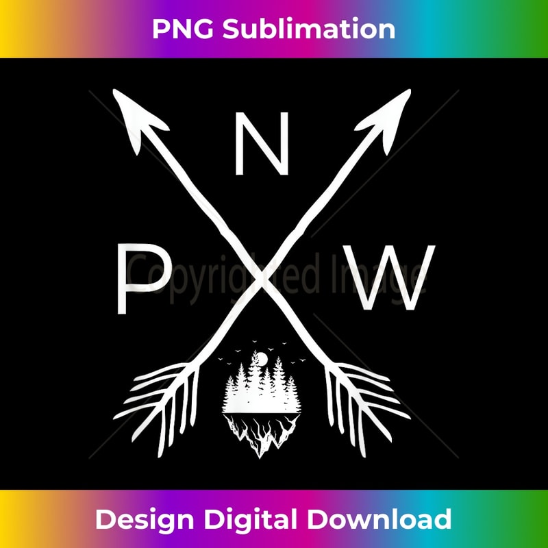 PNW Pacific Northwest T-Shirt Cool PNW Tee Men Women - Trendy Sublimation Digital Download