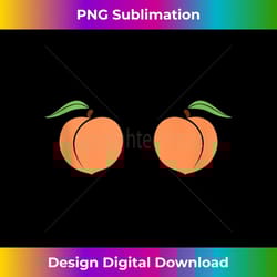 peach lover clothing, funny peach boobs fruit apparel tank top 1 - signature sublimation png file