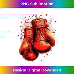 retro red boxing gloves vintage boxer 2 - decorative sublimation png file