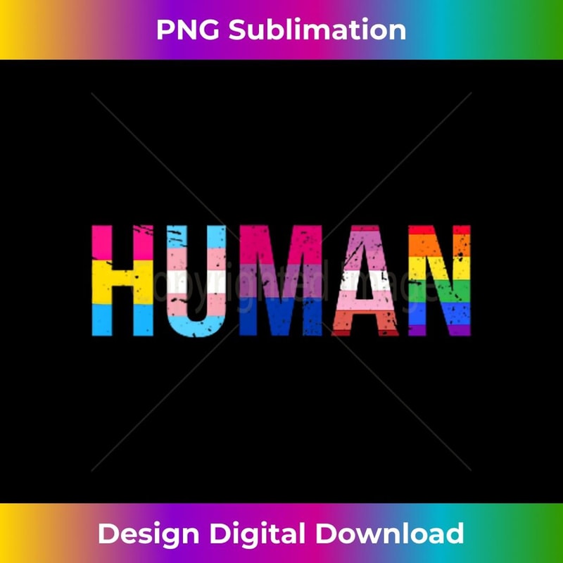 HUMAN LGBTQ Flag Gay Pride Month Transgender Rainbow Lesbian - Professional Sublimation Digital Download