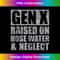Generation X Gen X Raised On Hose Water And Neglect Funny - Artistic Sublimation Digital File