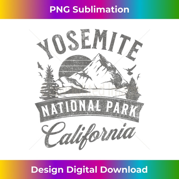 Yosemite California Nature Mountains Hiking Outdoors - Elegant Sublimation PNG Download