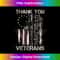 USA Veteran Gun American Flag Thank You Veterans (on back) - PNG Transparent Digital Download File for Sublimation