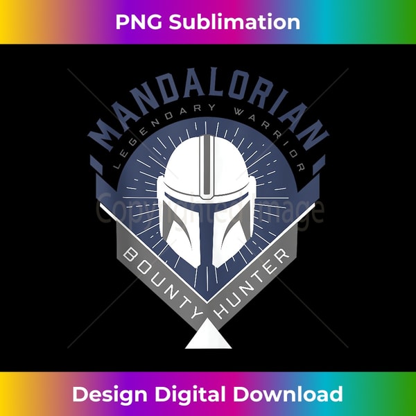 Star Wars The Mandalorian Legendary Warrior Crest Tank Top 2 - Premium PNG Sublimation File