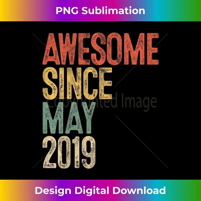 Awesome Since May 2019 2nd Birthday 2 Year Old - Premium Sublimation Digital Download