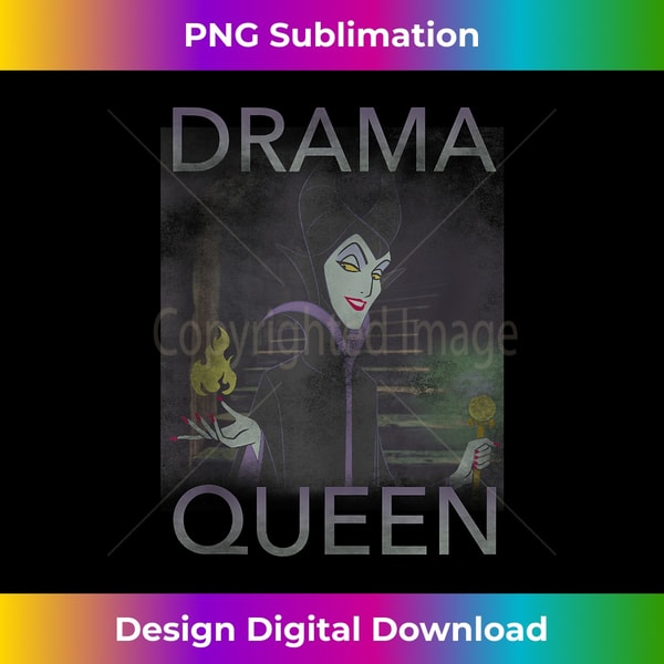 Disney Villains Maleficent Drama Queen Portrait - Unique Sublimation PNG Download