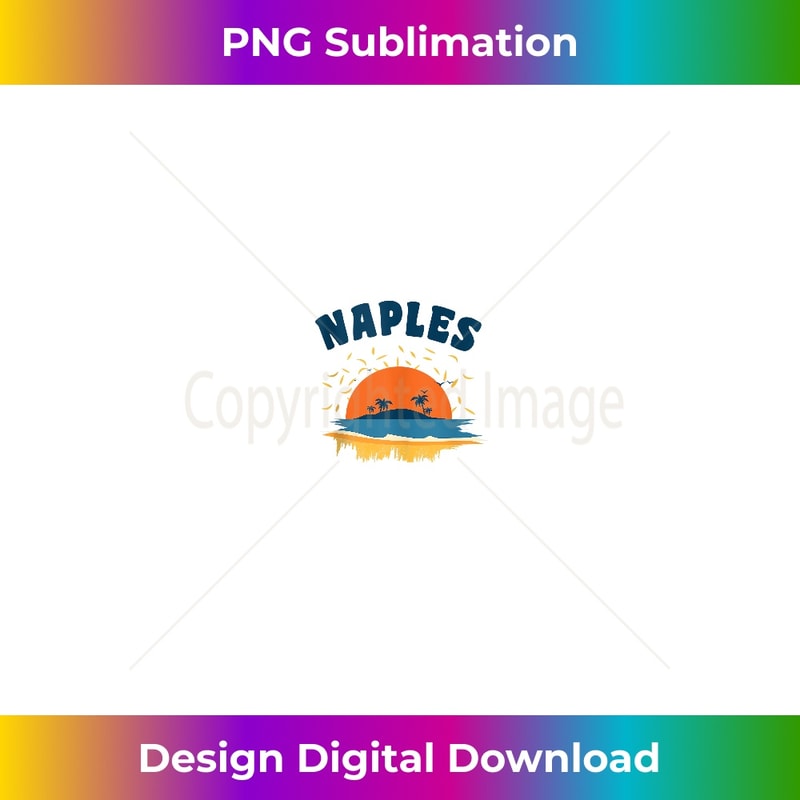 Naples Florida FL City Tourist Souvenir Gift Men Women Kids Tank Top - PNG Transparent Sublimation File