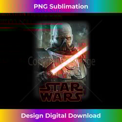 star wars darth malgus lightsaber portrait logo tank top 2 - decorative sublimation png file