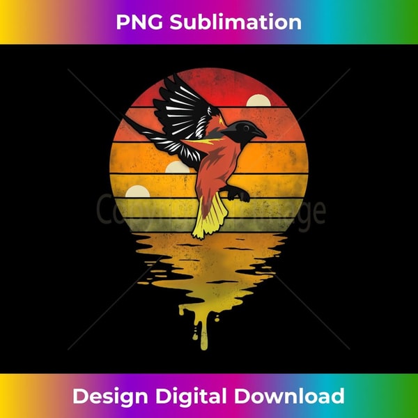 Baltimore Oriole Retro Sunset Vintage Baltimore - Professional Sublimation Digital Download