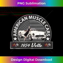 classic cars, 1954 vette, iconic, vintage sports cars, 1950s - premium png sublimation file