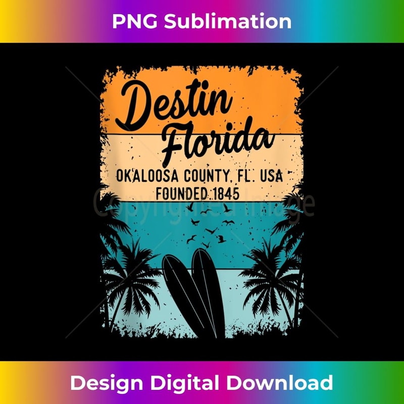 Destin Florida FL Beach Souvenirs And s - Premium Sublimation Digital Download