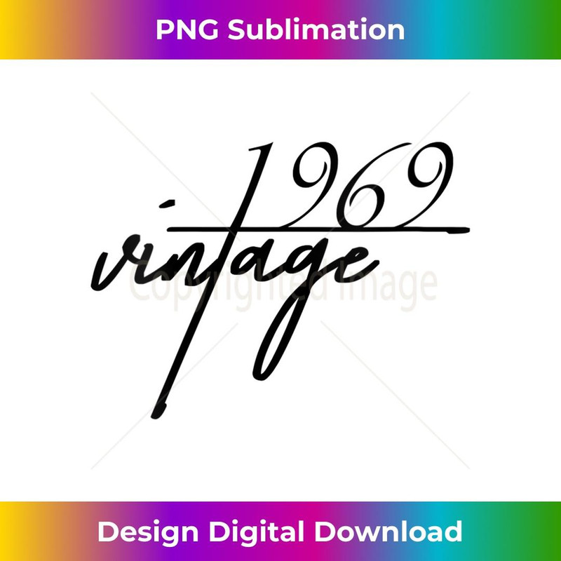 s 52th Birthday Idea. Vintage 1969 2 - High-Quality PNG Sublimation Download