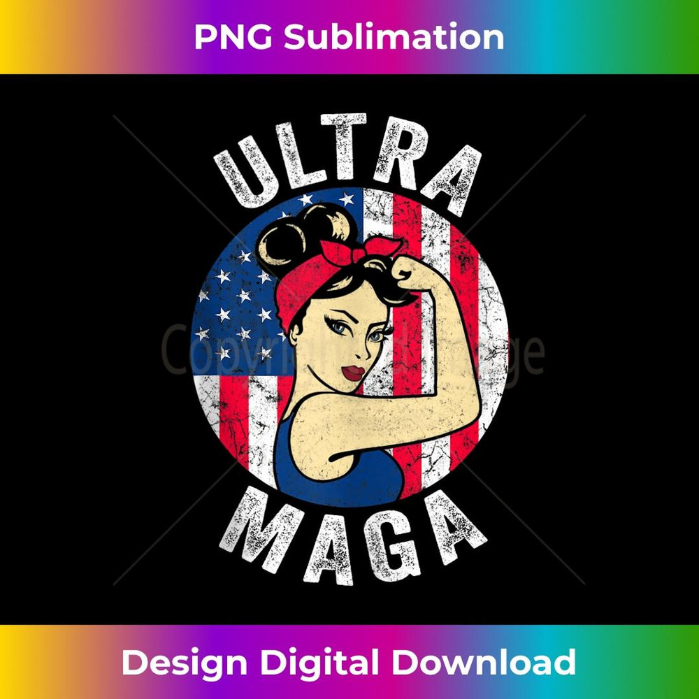 Ultra Maga US Flag USA Top American Ultra Mega 3 - Decorative Sublimation PNG File