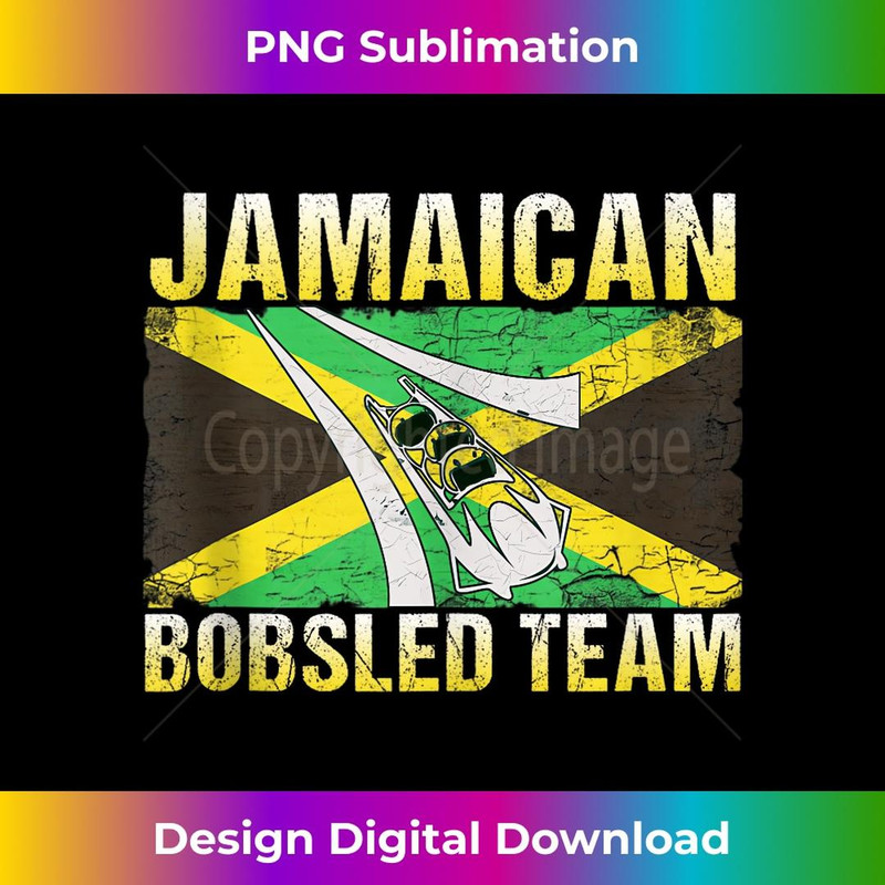 Jamaican Bobsled Team Jamaica Flag 1 - Trendy Sublimation Digital Download