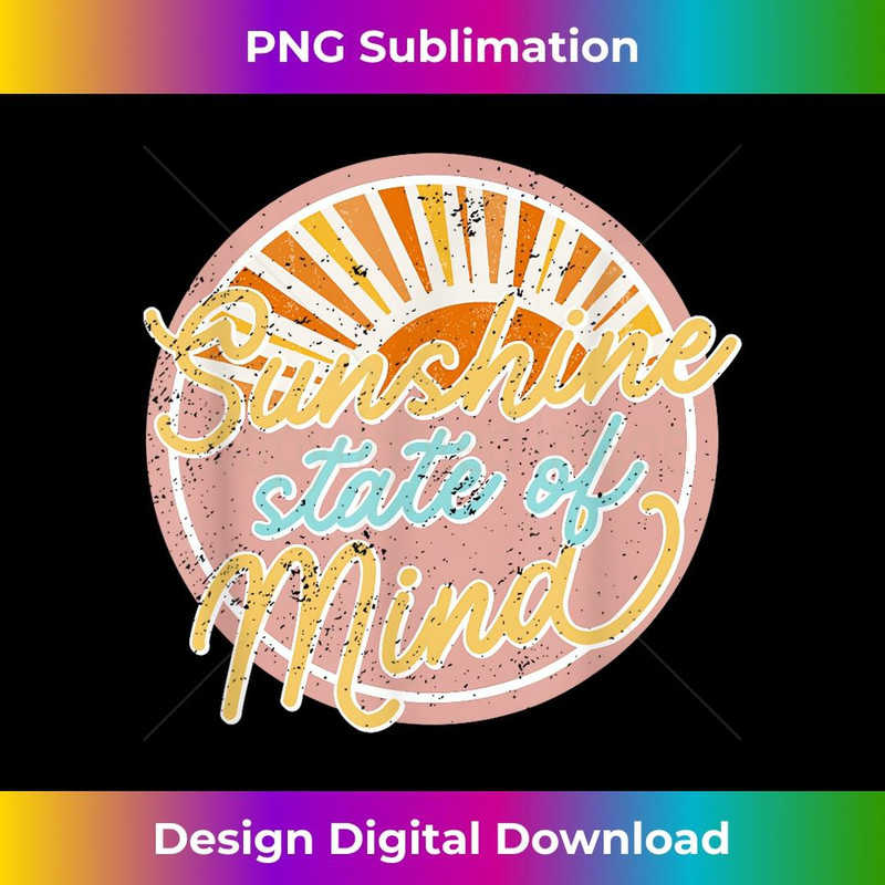 Sunshine State Of Mind Retro 60s Faded Summer 1 - Professional Sublimation Digital Download