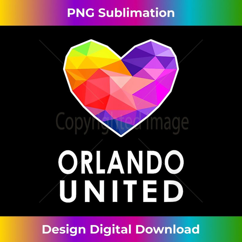 Orlando United One Pulse Heart LGBT Pride 2 - Artistic Sublimation Digital File