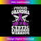 Proud Grandma Of A Cystic Fibrosis Warrior Awareness Ribbon 2 - Elegant Sublimation PNG Download