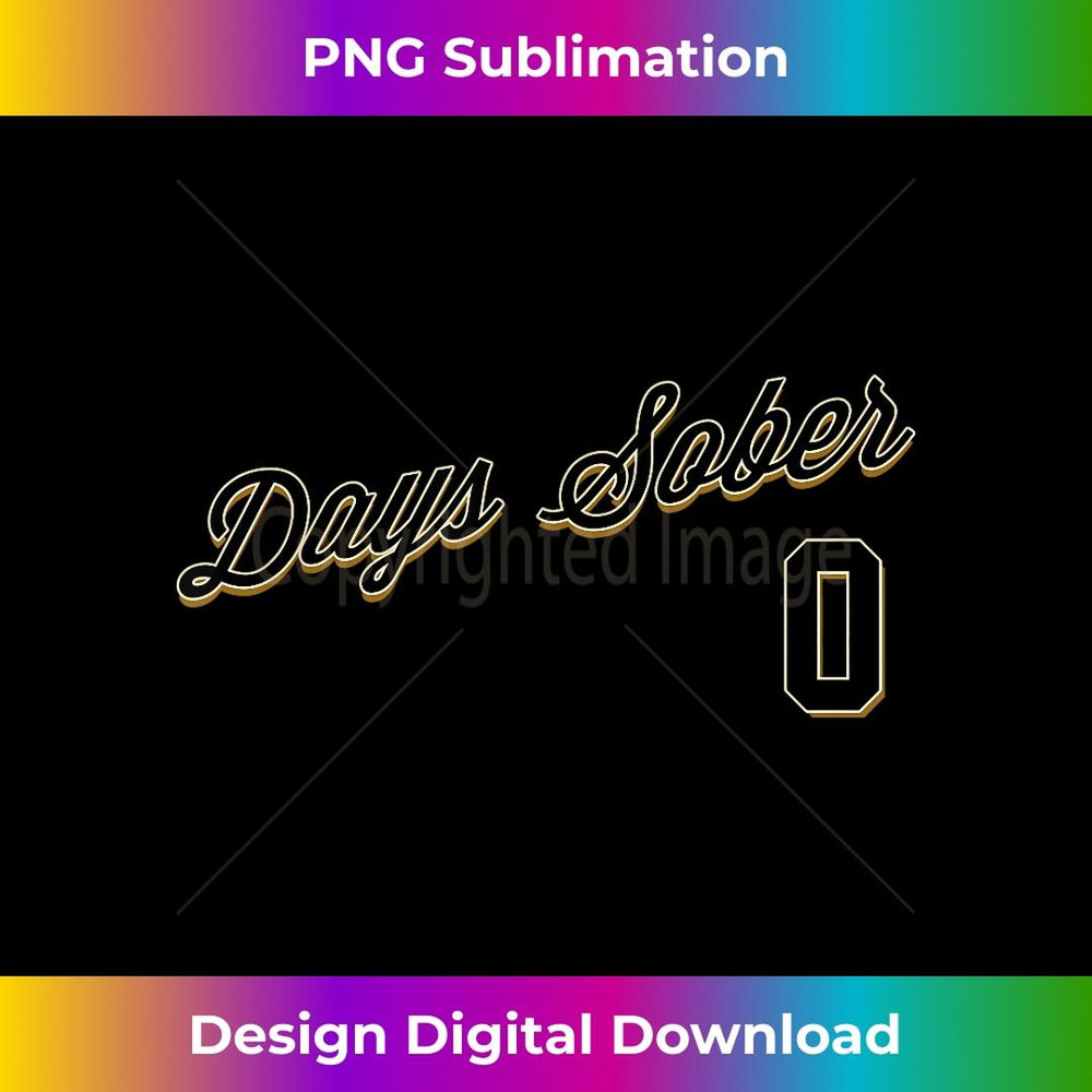 0 DAYS SOBER Jersey Funny Drinking Alcohol Baseball - PNG Transparent Sublimation Design