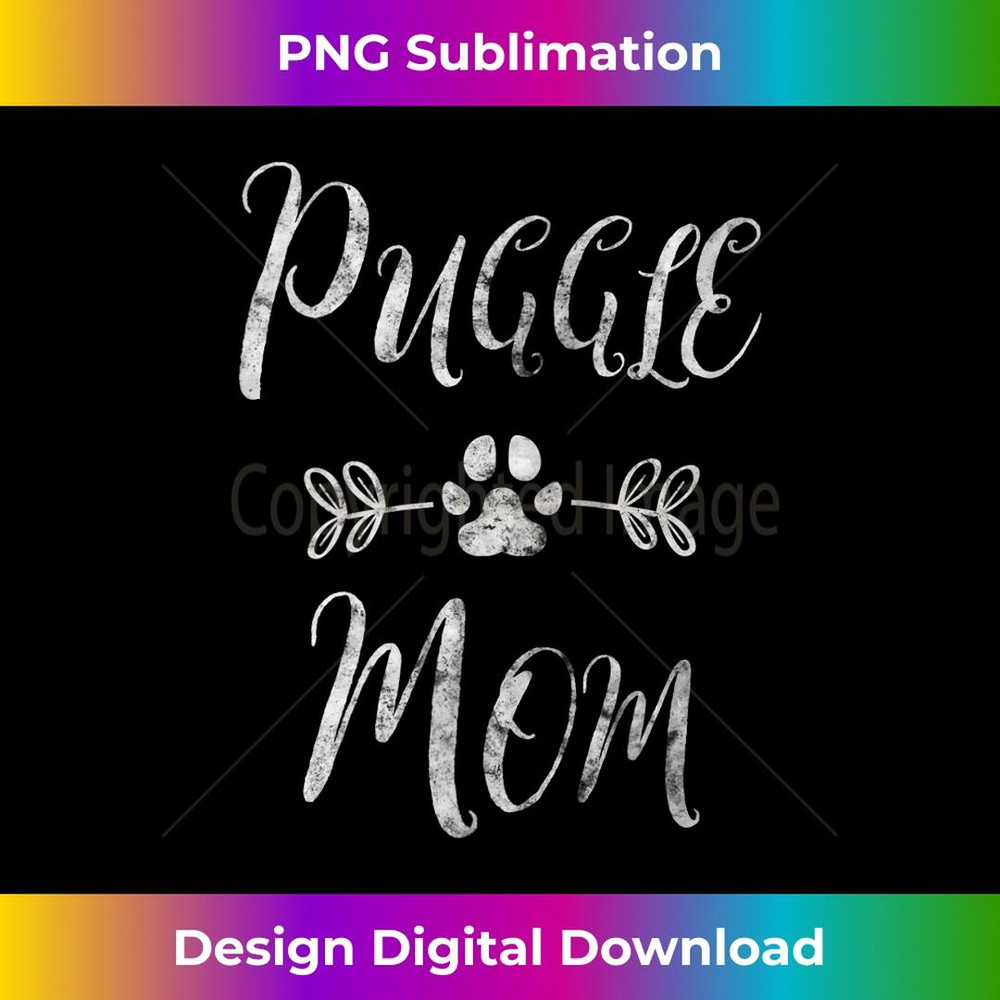 s Puggle Mom Pug Mom Beagle Lover Owner Dog Mom 2 - Digital Sublimation Download File