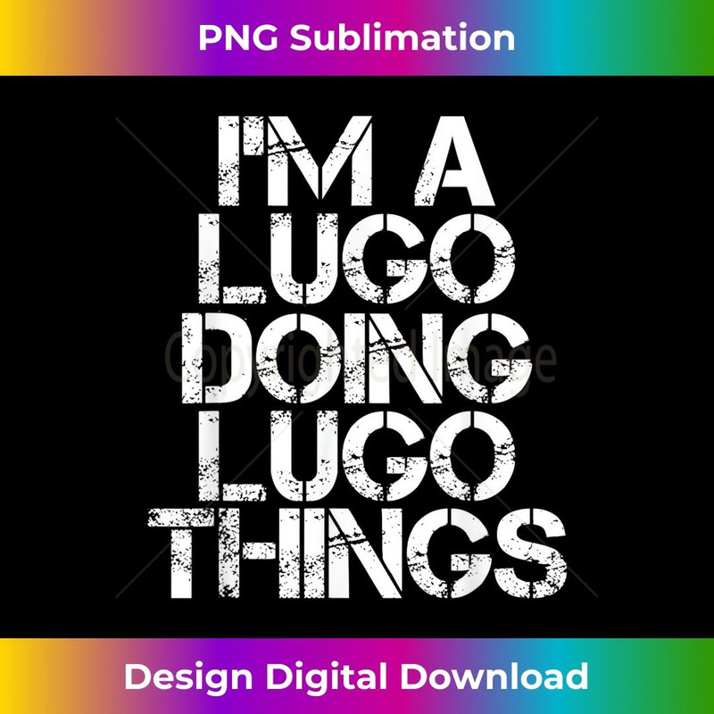 LUGO Funny Surname Family Tree Birthday Reunion Idea 1 - Stylish Sublimation Digital Download