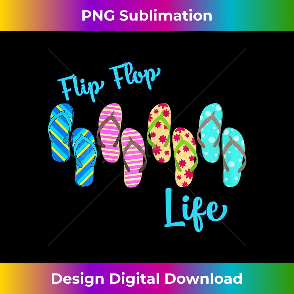 s Flip Flop Life Beach 1 - Creative Sublimation PNG Download