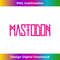 Mastodon u2013 Neon Pink Logo - Creative Sublimation PNG Download