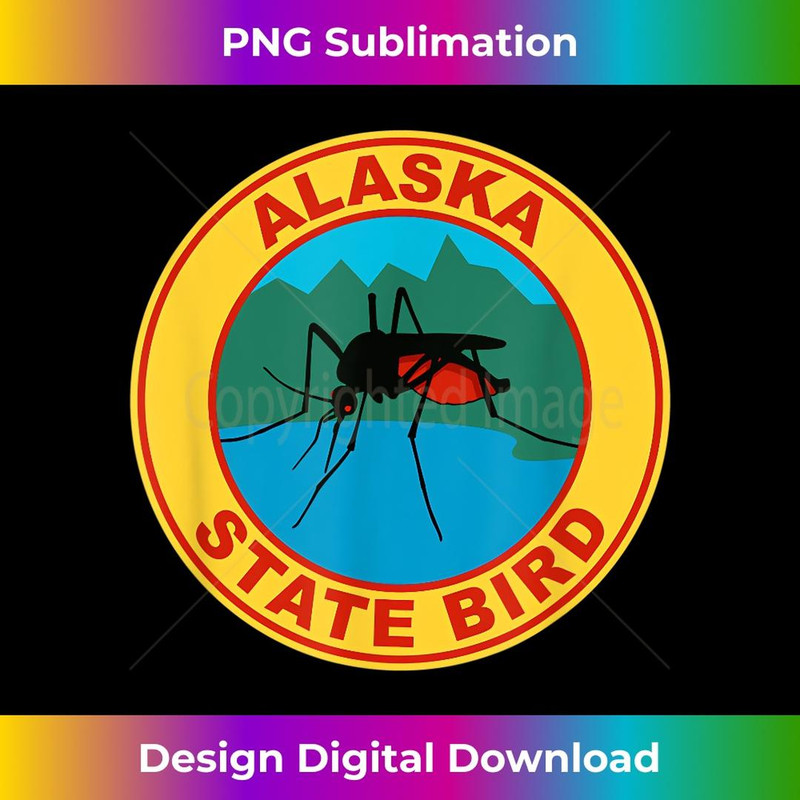 Funny Alaska State Bird Mosquito - High-Resolution PNG Sublimation File