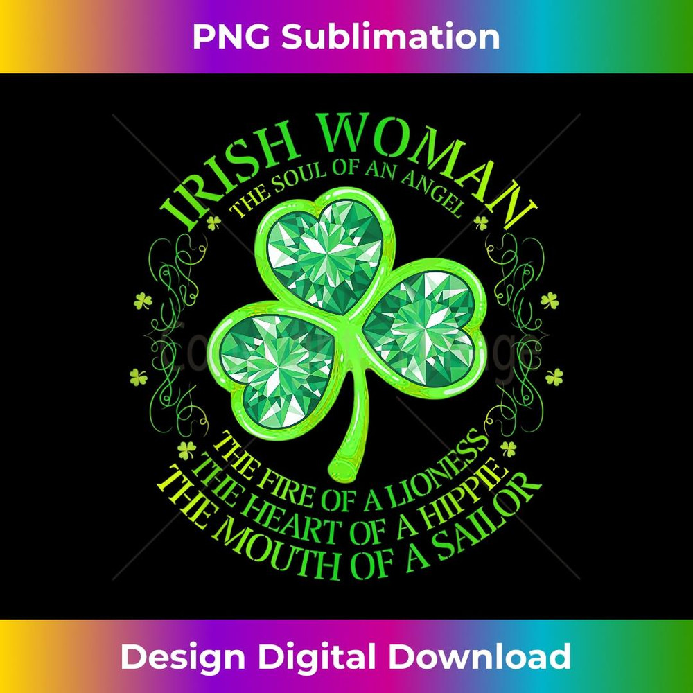 Irish Woman The Soul Of An Angel St Patricks Day 1 - Creative Sublimation PNG Download