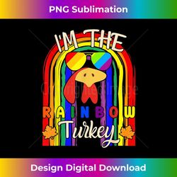 lgbt thanksgiving i'm the rainbow turkey lgbtq gay pride 1 - high-resolution png sublimation file