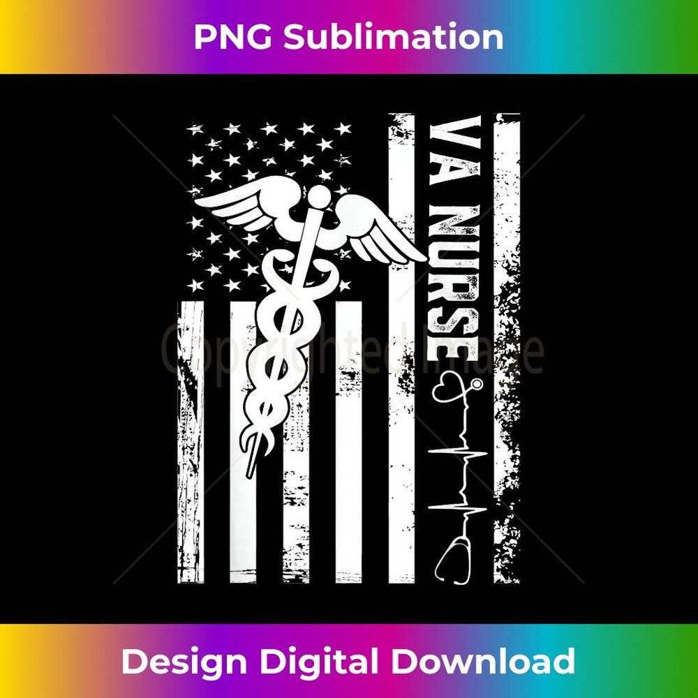 VA Nurse Flag America Flag Nursing Patriotic Nurse 1 - Artistic Sublimation Digital File