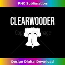 clearwooder clearwater baseball tee philadelphia philly tank top - signature sublimation png file