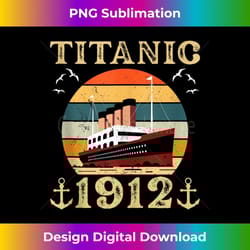 retro titanic 1912 cruise vessel vintage ship 2 - png sublimation digital download