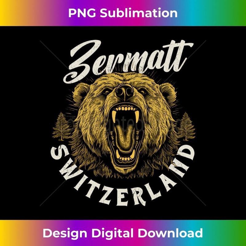 Zermatt Switzerland Hiking Outdoor Graphic 1 - Elegant Sublimation PNG Download