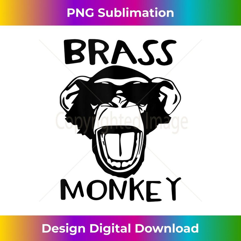 Brass Monkey - Funky Monkey - PNG Transparent Digital Download File for Sublimation