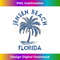 Vintage Jensen Beach Florida Palm Tree FL Retro  1 - PNG Transparent Digital Download File for Sublimation
