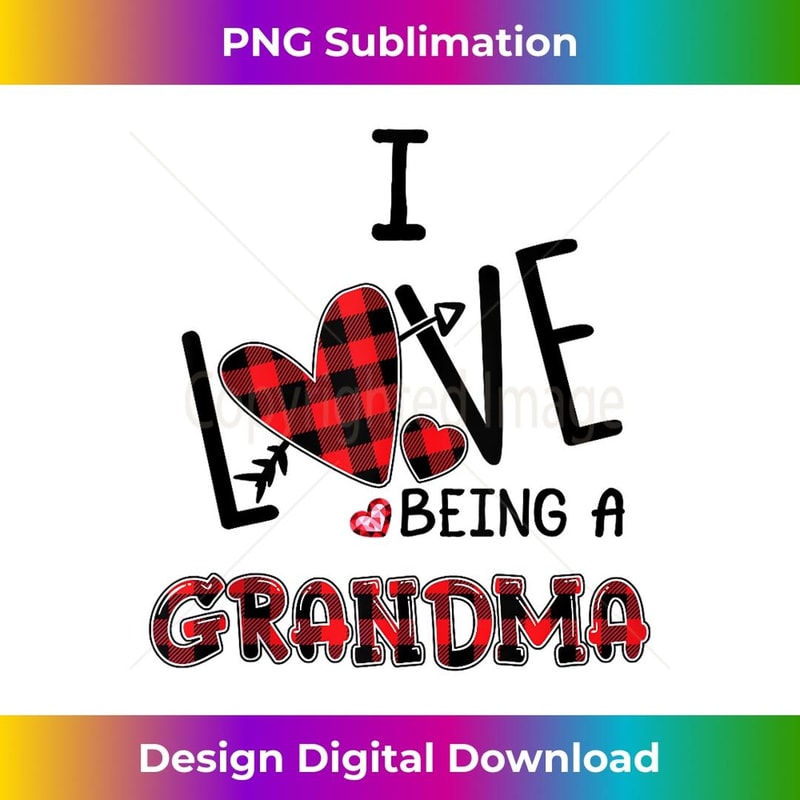 s I Love Being A GRANDMA Cute Hearts s 2 - Aesthetic Sublimation Digital File
