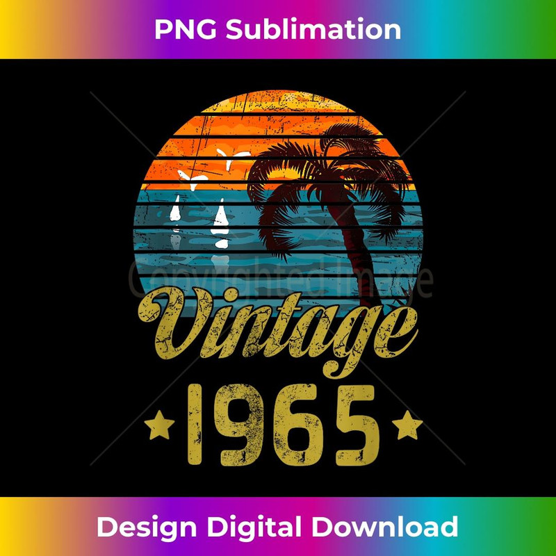 Vintage 1965 Birthday for & Men 1 - Decorative Sublimation PNG File