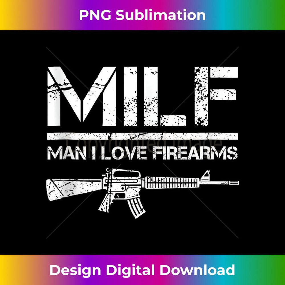 MILF Man I Love Firearms Funny Guns M.I.L.F Pink 1 - Unique Sublimation PNG Download
