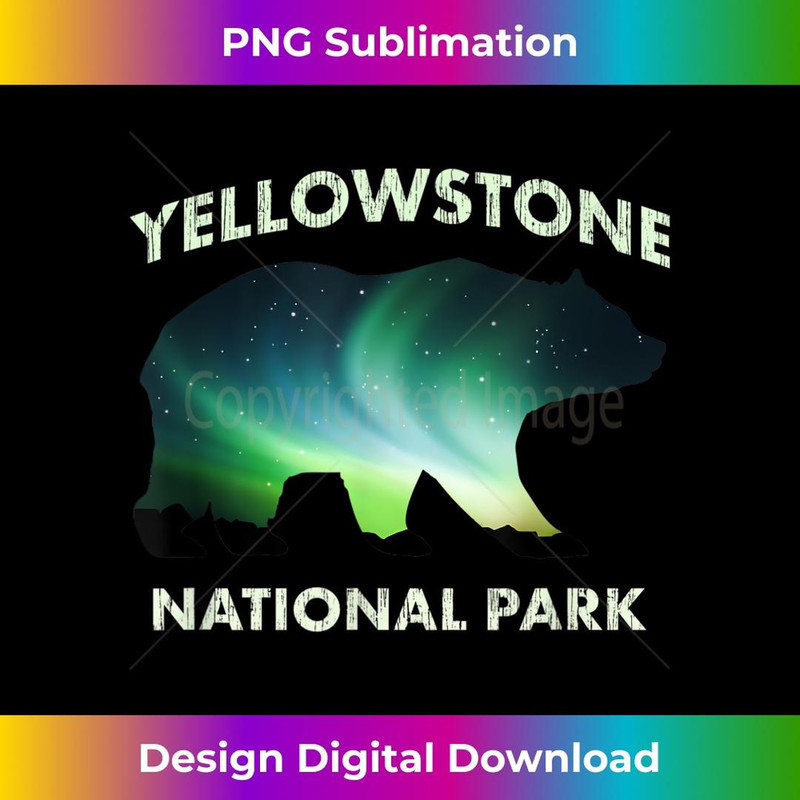 Vintage Yellowstone Grizzly Bear National Park 3 - Special Edition Sublimation PNG File