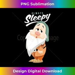 disney snow white and the seven dwarfs always sleepy - unique sublimation png download