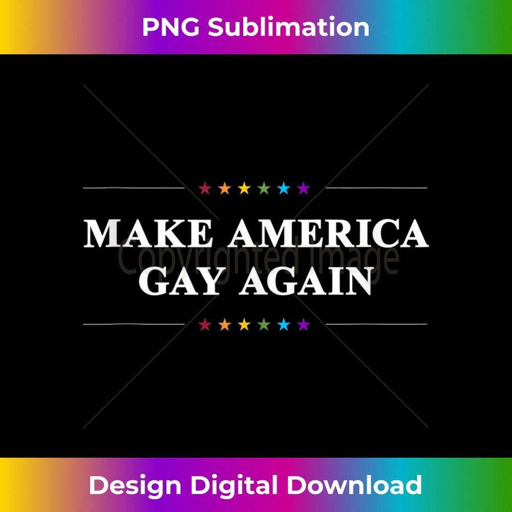 Make American Gay Again Funny Gay Pride Month 1 - Vintage Sublimation PNG Download
