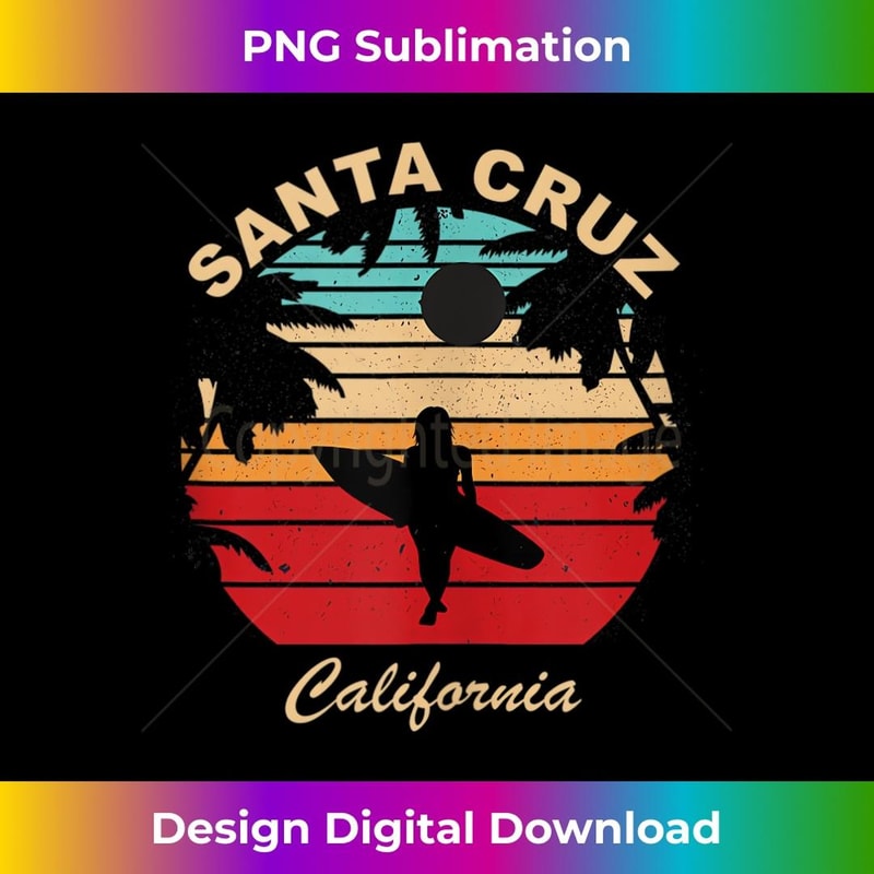 70s 80s in California City Santa Cruz Surf - High-Quality PNG Sublimation Download