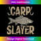 Carp Slayer Funny Carp Fishing Design - Vintage Sublimation PNG Download