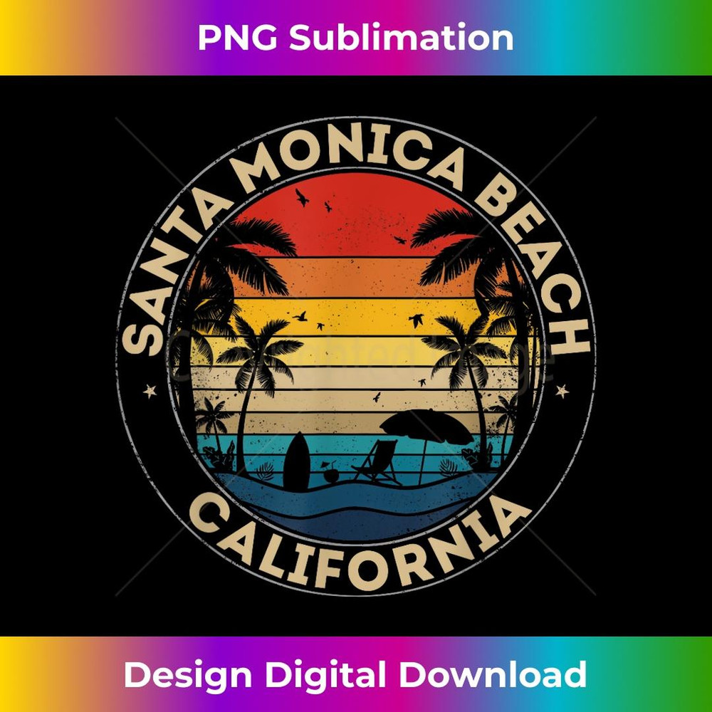 Santa Monica Beach Souvenir - California Reminder 1 - Trendy Sublimation Digital Download