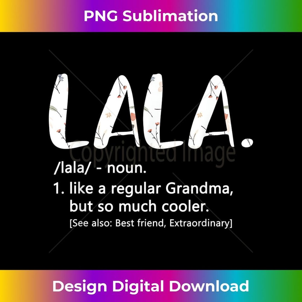 Lala s for Mothers Day idea Cute Grandma Lala 1 - Instant Sublimation Digital Download