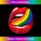 LGBT Gay Lesbian Pride Sexy Lips Rainbow Tongue 1 - PNG Transparent Digital Download File for Sublimation