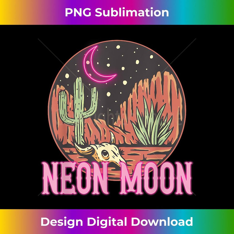 Neon Moon 90s Country Music 2 - Artistic Sublimation Digital File