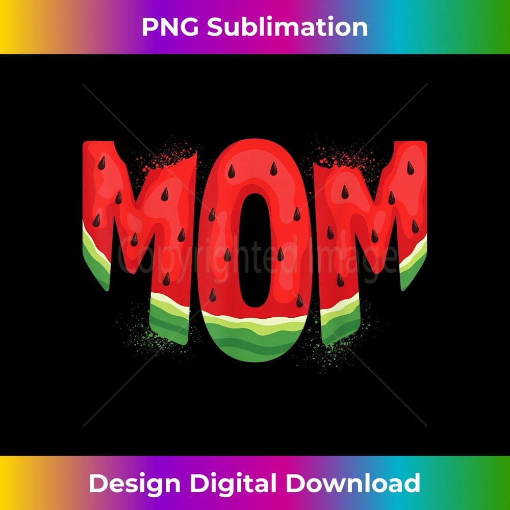 Funny Mom Watermelon Summer Fruit Family Matching Birthday - Instant PNG Sublimation Download